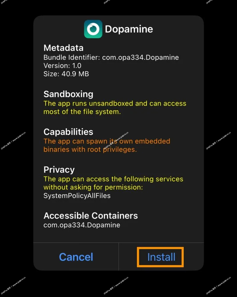 图片[7]-Dopamine多巴胺越狱下载以及越狱教程15.0-16.6.1-iPA+应用商店